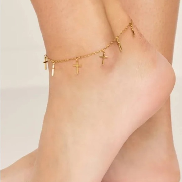 Cross anklet - Picture 1 of 3